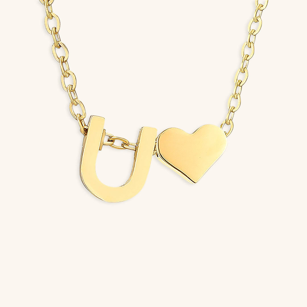 Gold Initial Necklace - Personalized 14k Gold-Plated Jewelry, Hypoallergenic, Water Resistant, 18 Inch Length 45