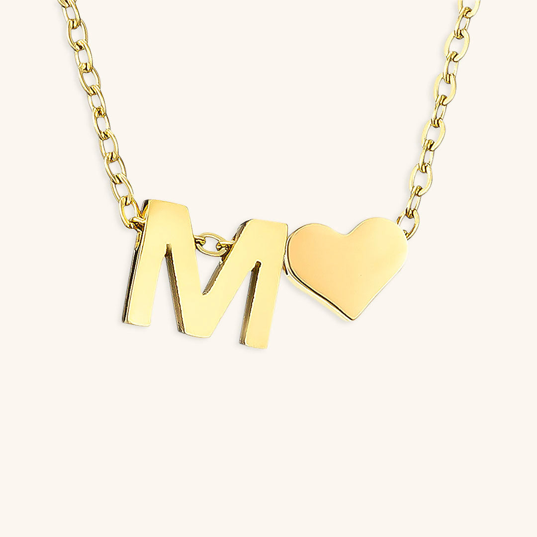 Gold Initial Necklace - Personalized 14k Gold-Plated Jewelry, Hypoallergenic, Water Resistant, 18 Inch Length 46