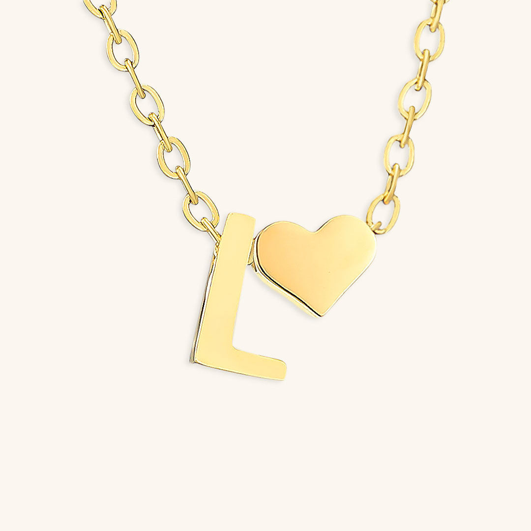 Gold Initial Necklace - Personalized 14k Gold-Plated Jewelry, Hypoallergenic, Water Resistant, 18 Inch Length 48