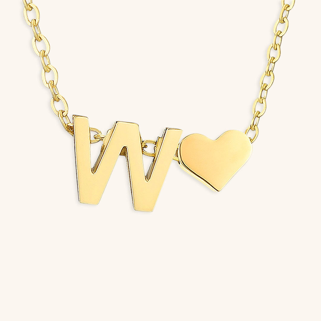 Gold Initial Necklace - Personalized 14k Gold-Plated Jewelry, Hypoallergenic, Water Resistant, 18 Inch Length 52