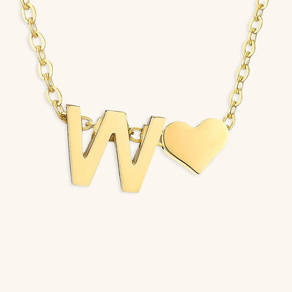 Gold Initial Necklace - Personalized 14k Gold-Plated Jewelry, Hypoallergenic, Water Resistant, 18 Inch Length 52