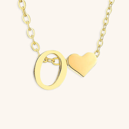 Gold Initial Necklace - Personalized 14k Gold-Plated Jewelry, Hypoallergenic, Water Resistant, 18 Inch Length 53