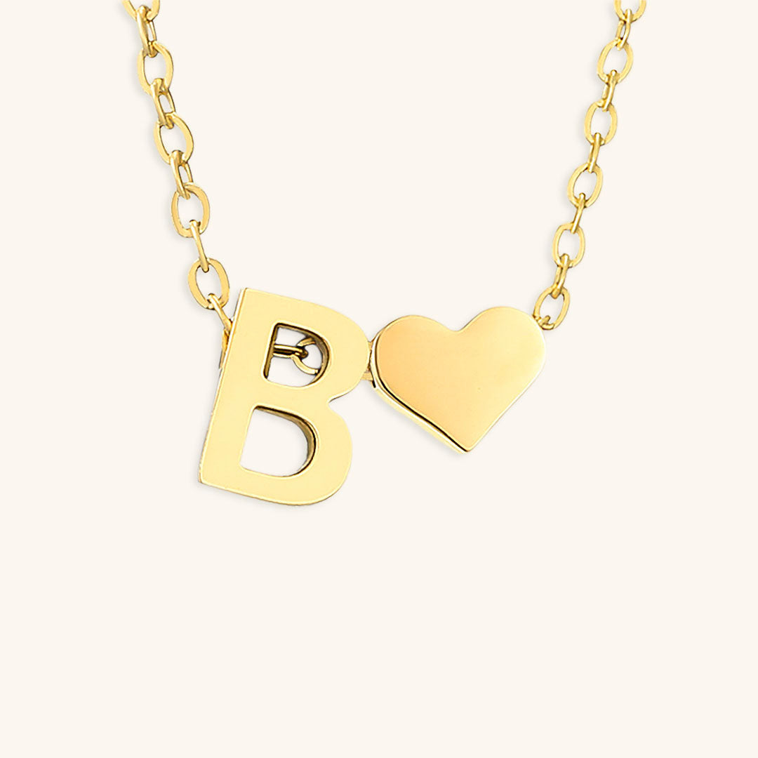 Gold Initial Necklace - Personalized 14k Gold-Plated Jewelry, Hypoallergenic, Water Resistant, 18 Inch Length 8