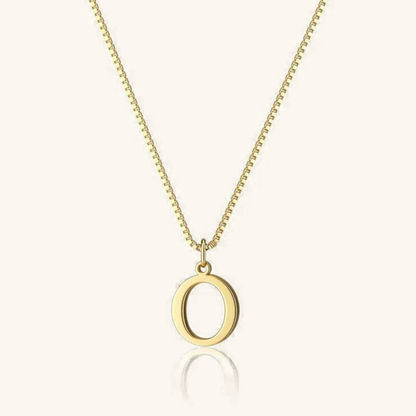 Gold Initial Necklace - Waterproof Hypoallergenic Stainless Steel with 16-Inch Adjustable Chain 11
