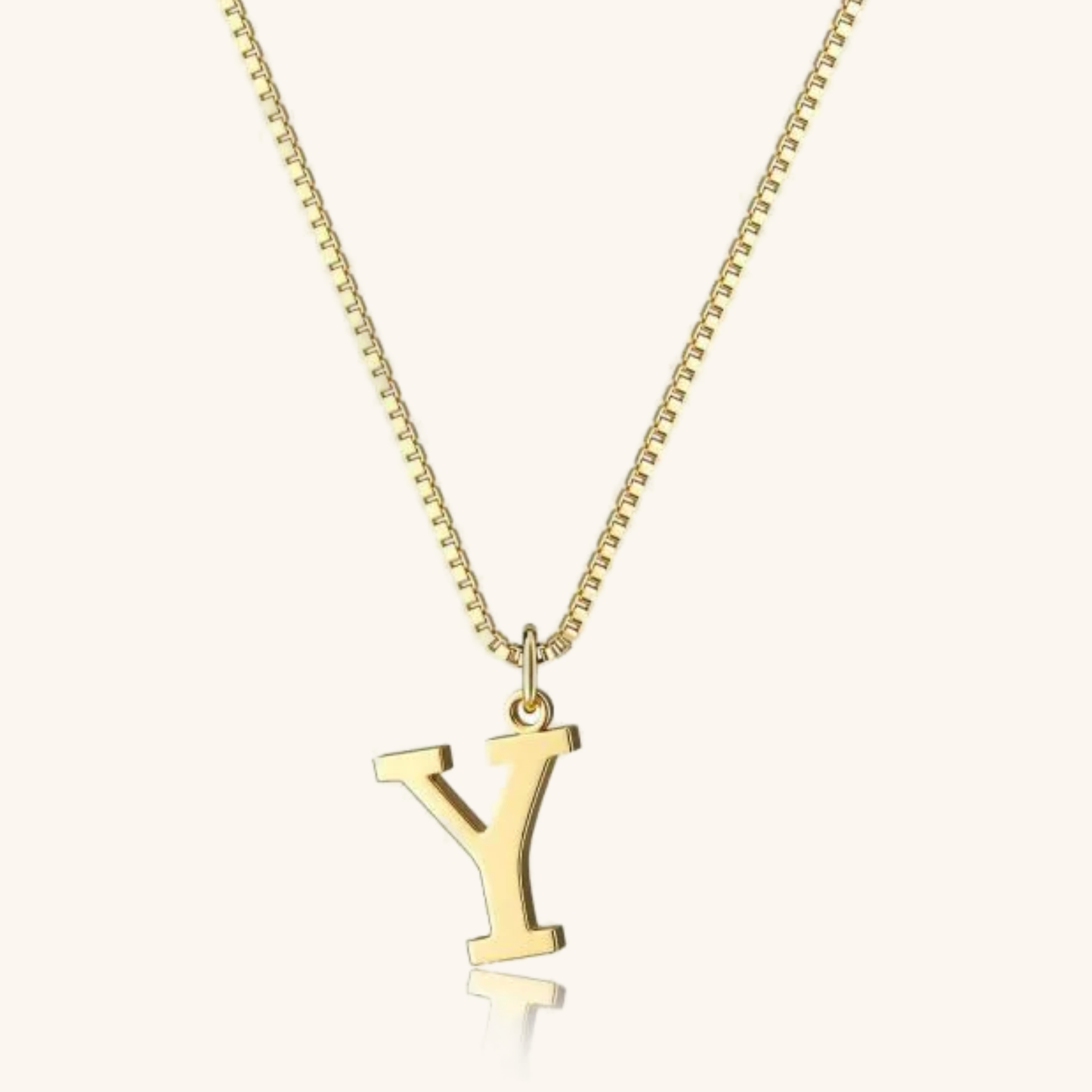 Gold Initial Necklace - Waterproof Hypoallergenic Stainless Steel with 16-Inch Adjustable Chain 12