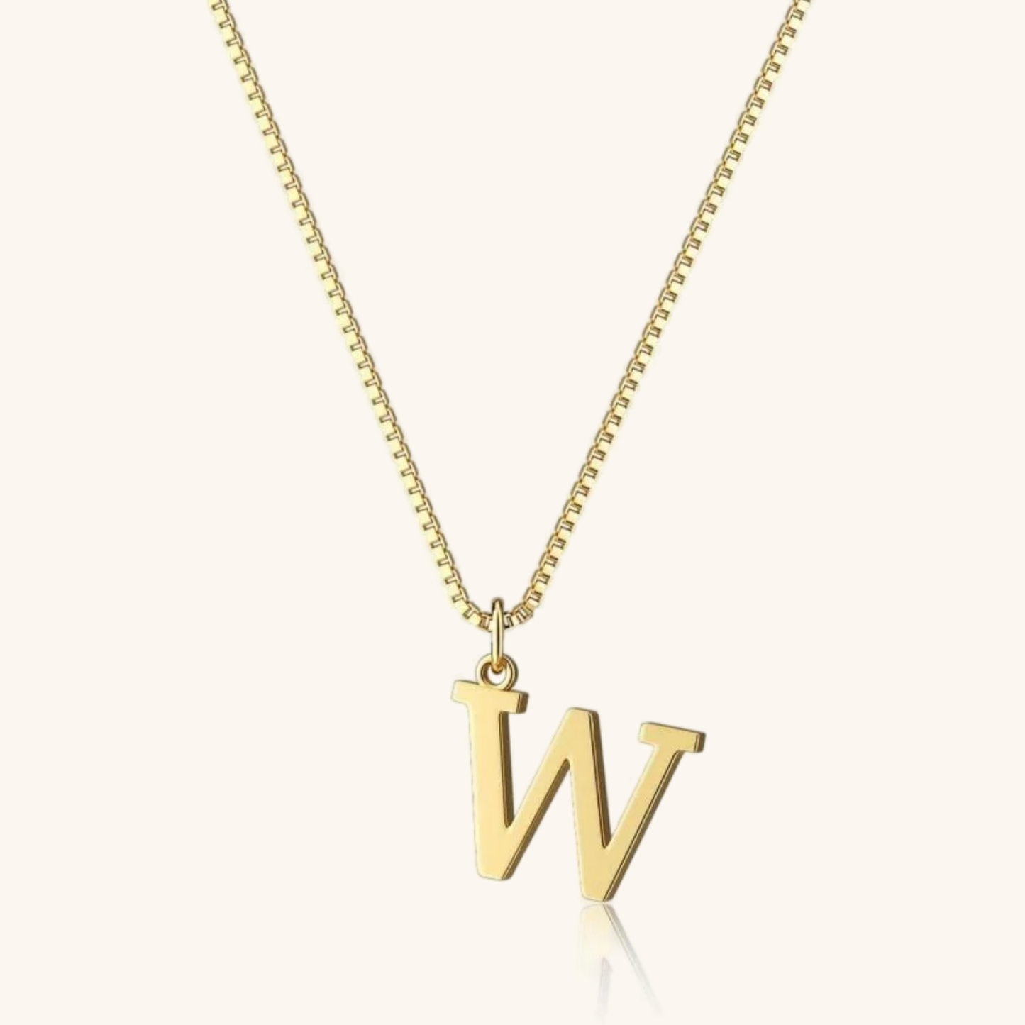 Gold Initial Necklace - Waterproof Hypoallergenic Stainless Steel with 16-Inch Adjustable Chain 13
