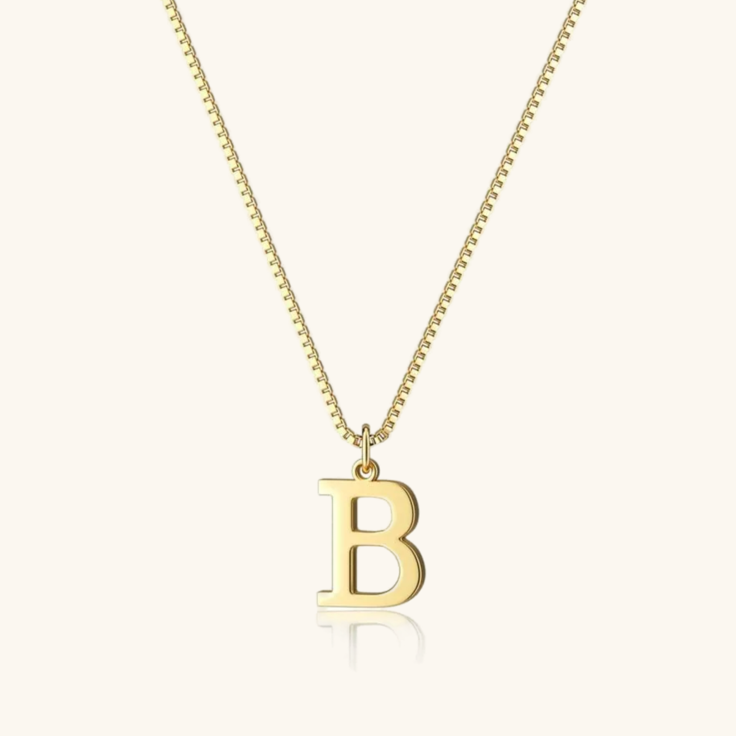 Gold Initial Necklace - Waterproof Hypoallergenic Stainless Steel with 16-Inch Adjustable Chain 26