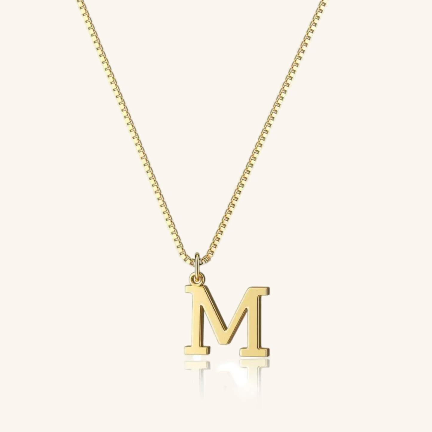 Gold Initial Necklace - Waterproof Hypoallergenic Stainless Steel with 16-Inch Adjustable Chain 27