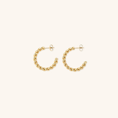 Fiorella Gold Twist Earrings
