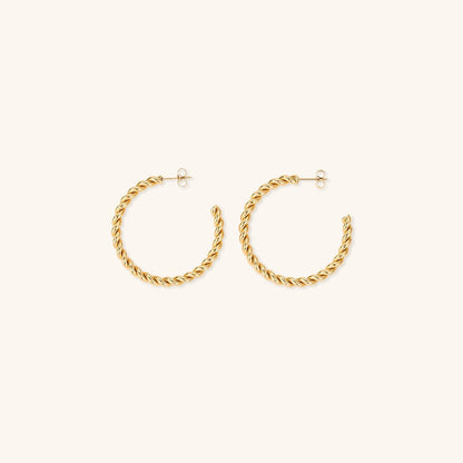Fiorella Gold Twist Earrings
