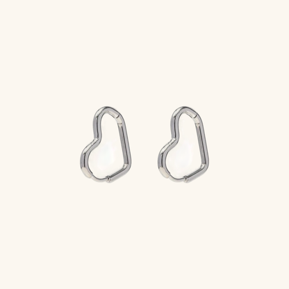 Cora Heart Shaped Hoops