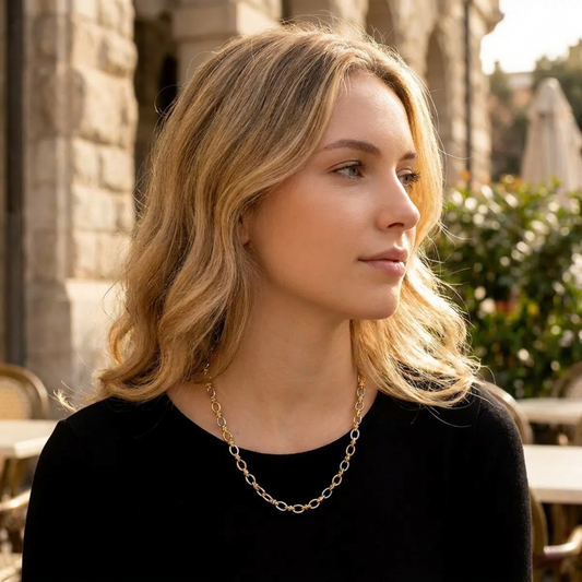 Julie Two Tone Gold Necklace