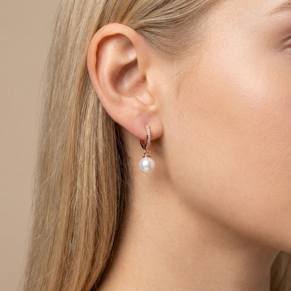 Juliette Pavé Pearl Earrings