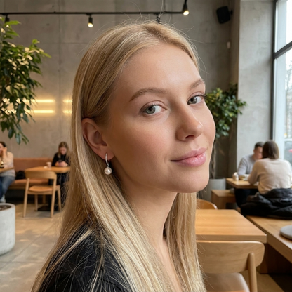 Juliette Pavé Pearl Earrings