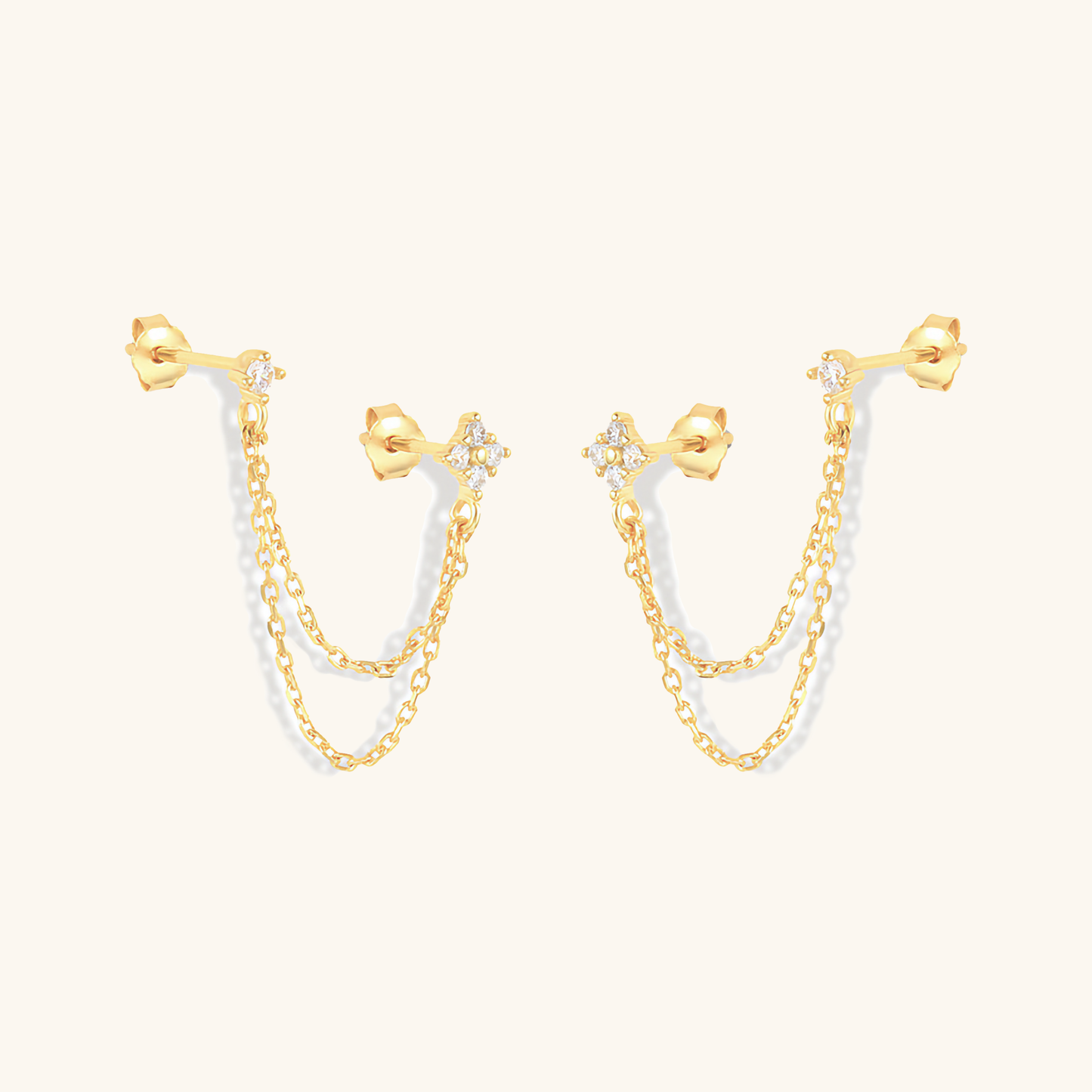 Daniella Diamond Chain Stud