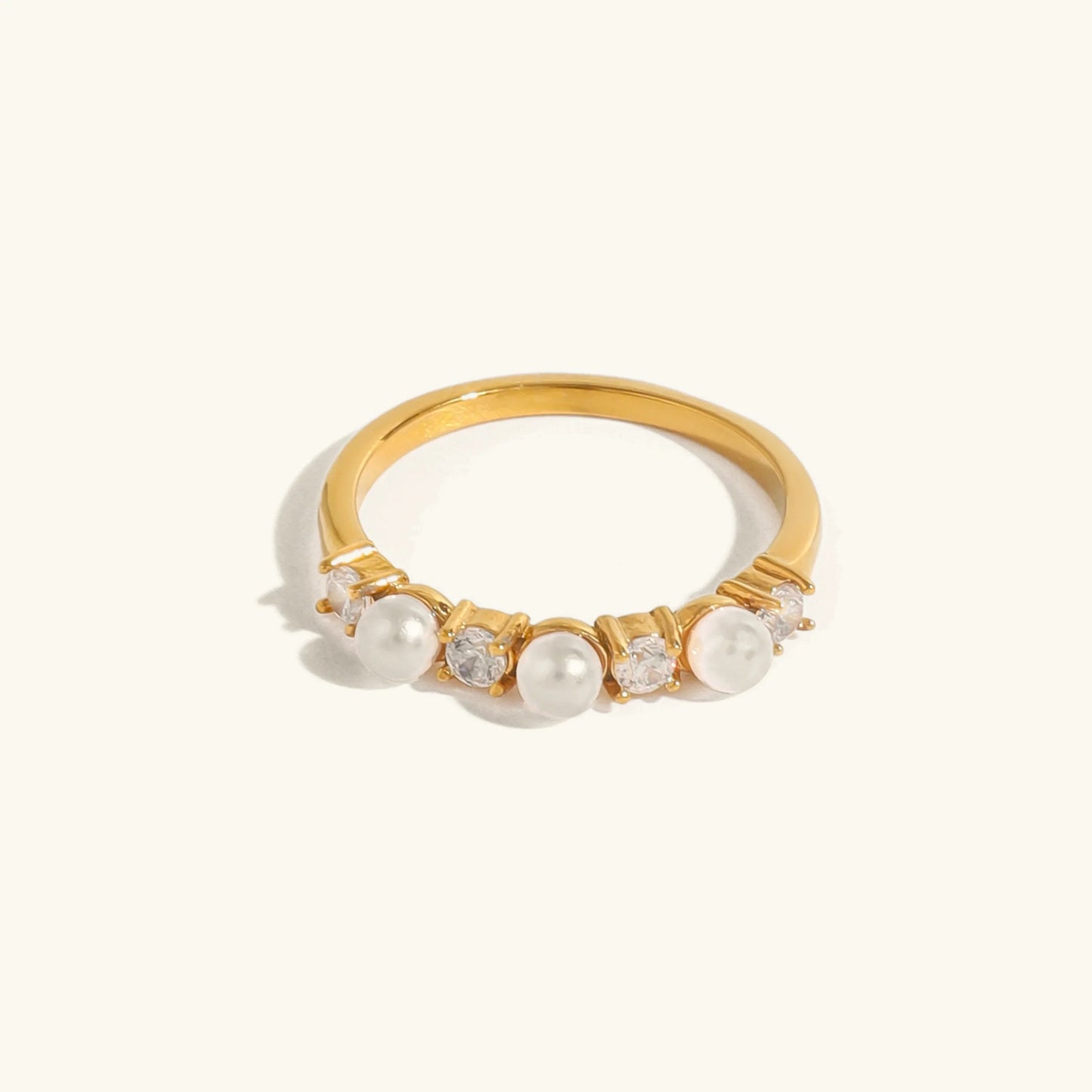 Eloise Diamond Pearl Ring
