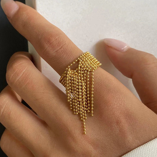 Deborah Gold Tassel Ring