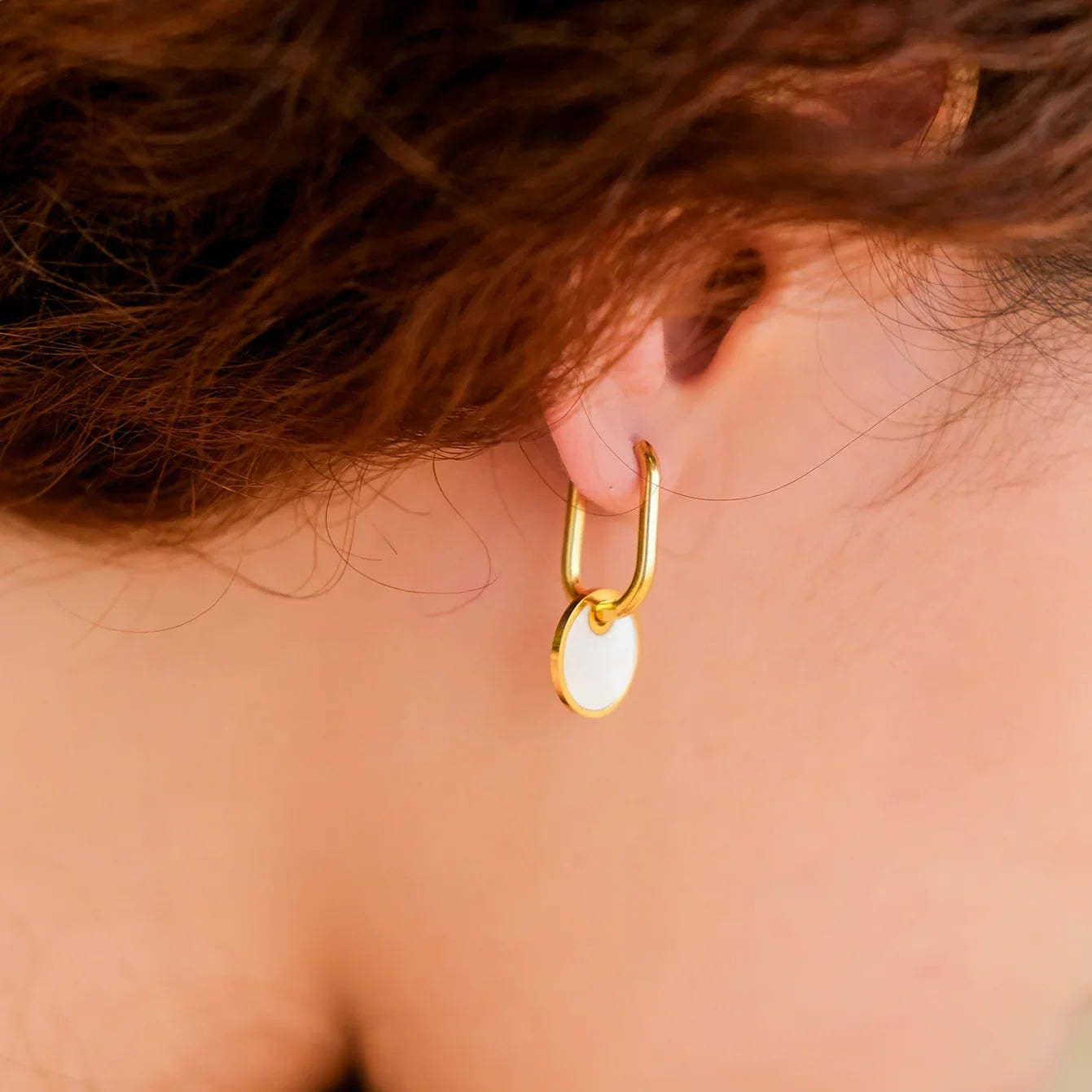 Amber Gold Earrings