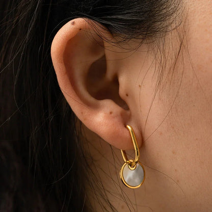 Amber Gold Earrings