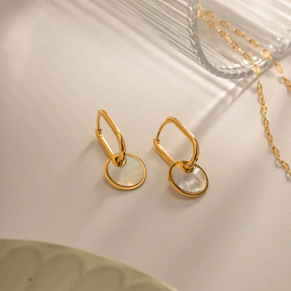 Amber Gold Earrings