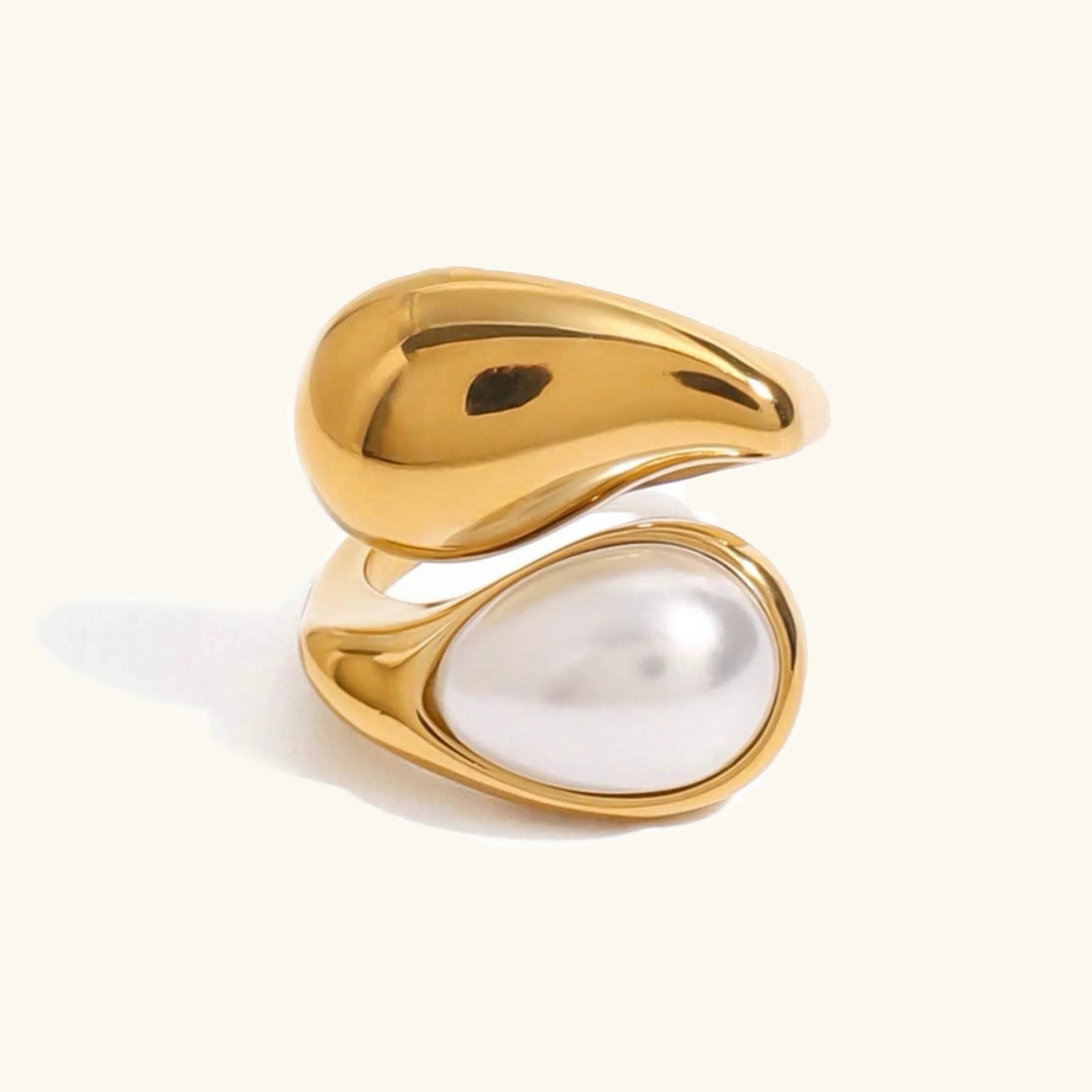 Jolene Amber Pearl Ring