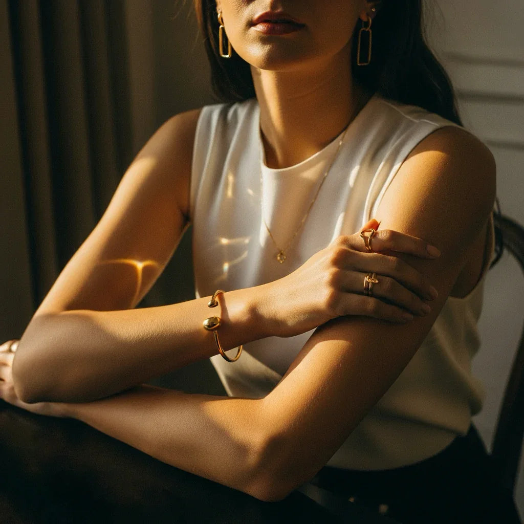 Rosalie Gold Cuff Bracelet