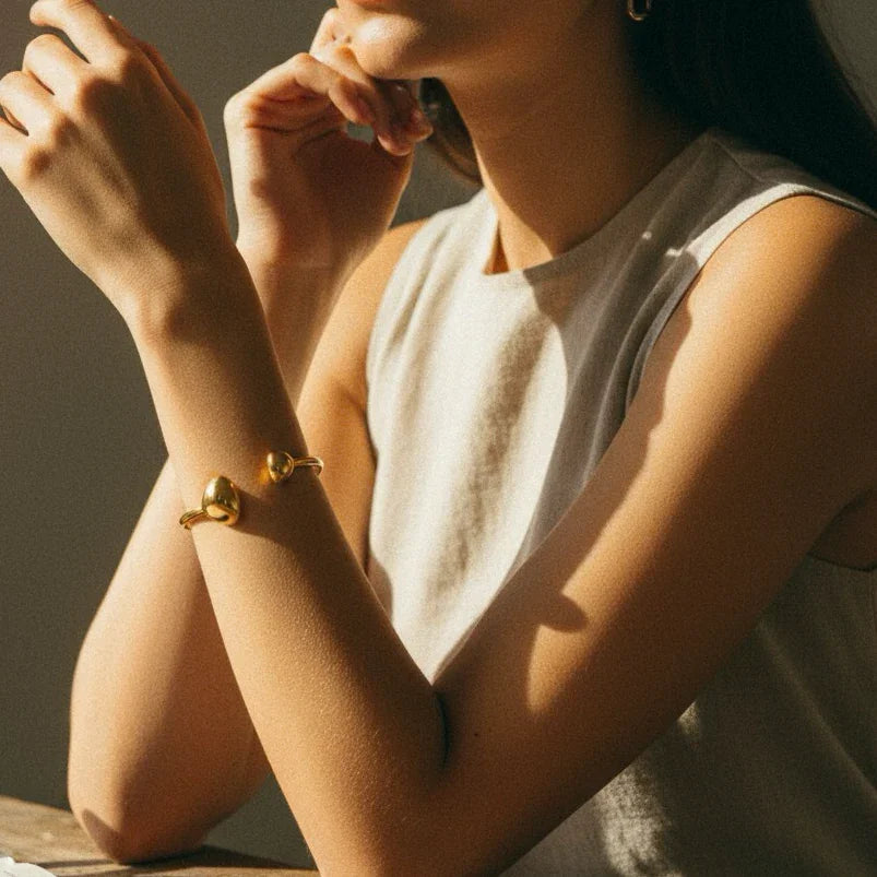 Rosalie Gold Cuff Bracelet