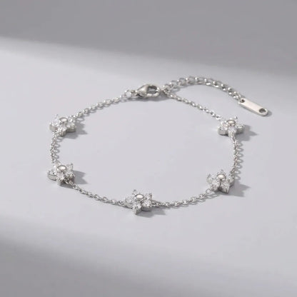 Mia Collection | Elegant Gold Crystal Bracelet with Adjustable Length | Hypoallergenic Jewelry for Daily Wear 6