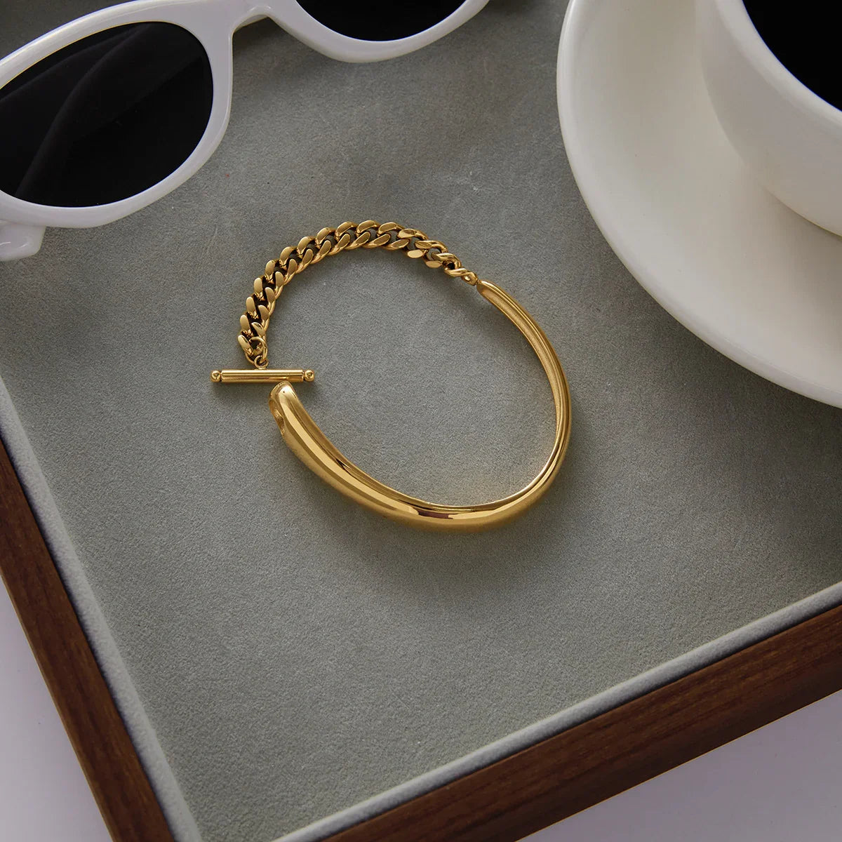 Anaya Gold Bangle Bracelet