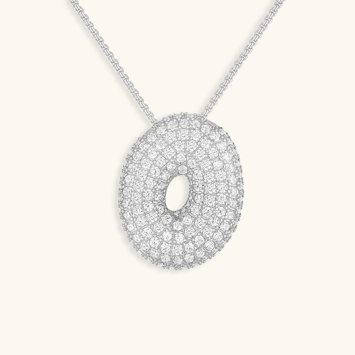 Personalized 18k Gold Initial Necklace with Diamond Simulant – Customizable Hypoallergenic Jewelry for Women 10
