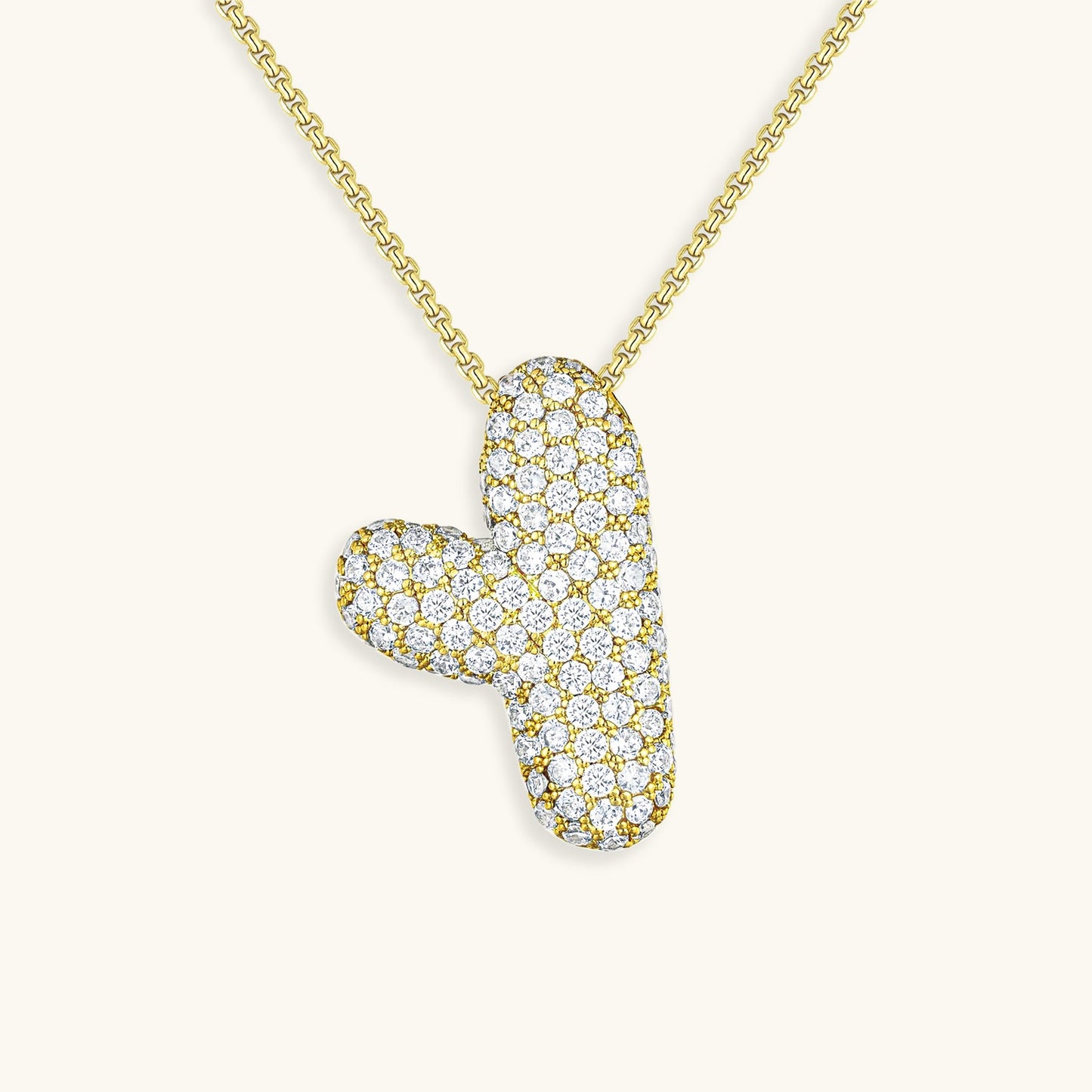 Personalized 18k Gold Initial Necklace with Diamond Simulant – Customizable Hypoallergenic Jewelry for Women 13