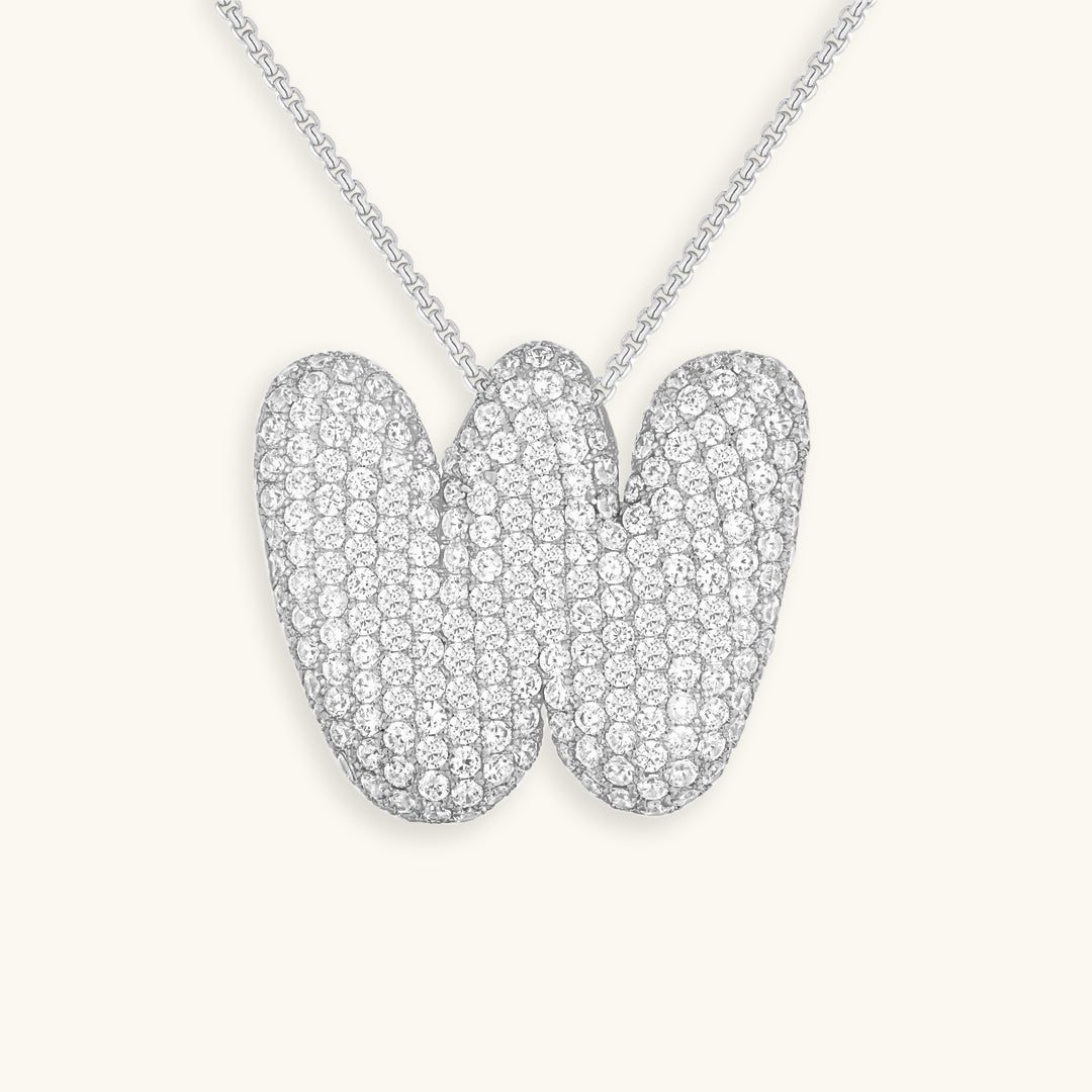 Personalized 18k Gold Initial Necklace with Diamond Simulant – Customizable Hypoallergenic Jewelry for Women 15