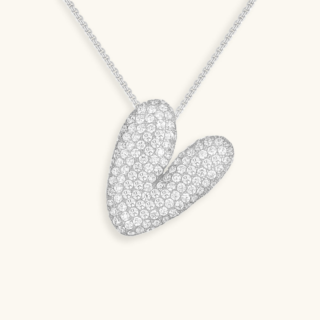 Personalized 18k Gold Initial Necklace with Diamond Simulant – Customizable Hypoallergenic Jewelry for Women 20
