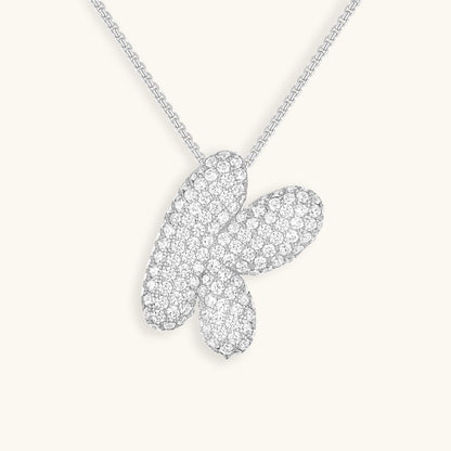 Personalized 18k Gold Initial Necklace with Diamond Simulant – Customizable Hypoallergenic Jewelry for Women 22