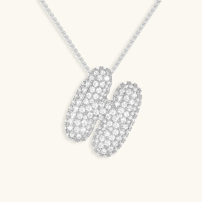 Personalized 18k Gold Initial Necklace with Diamond Simulant – Customizable Hypoallergenic Jewelry for Women 27