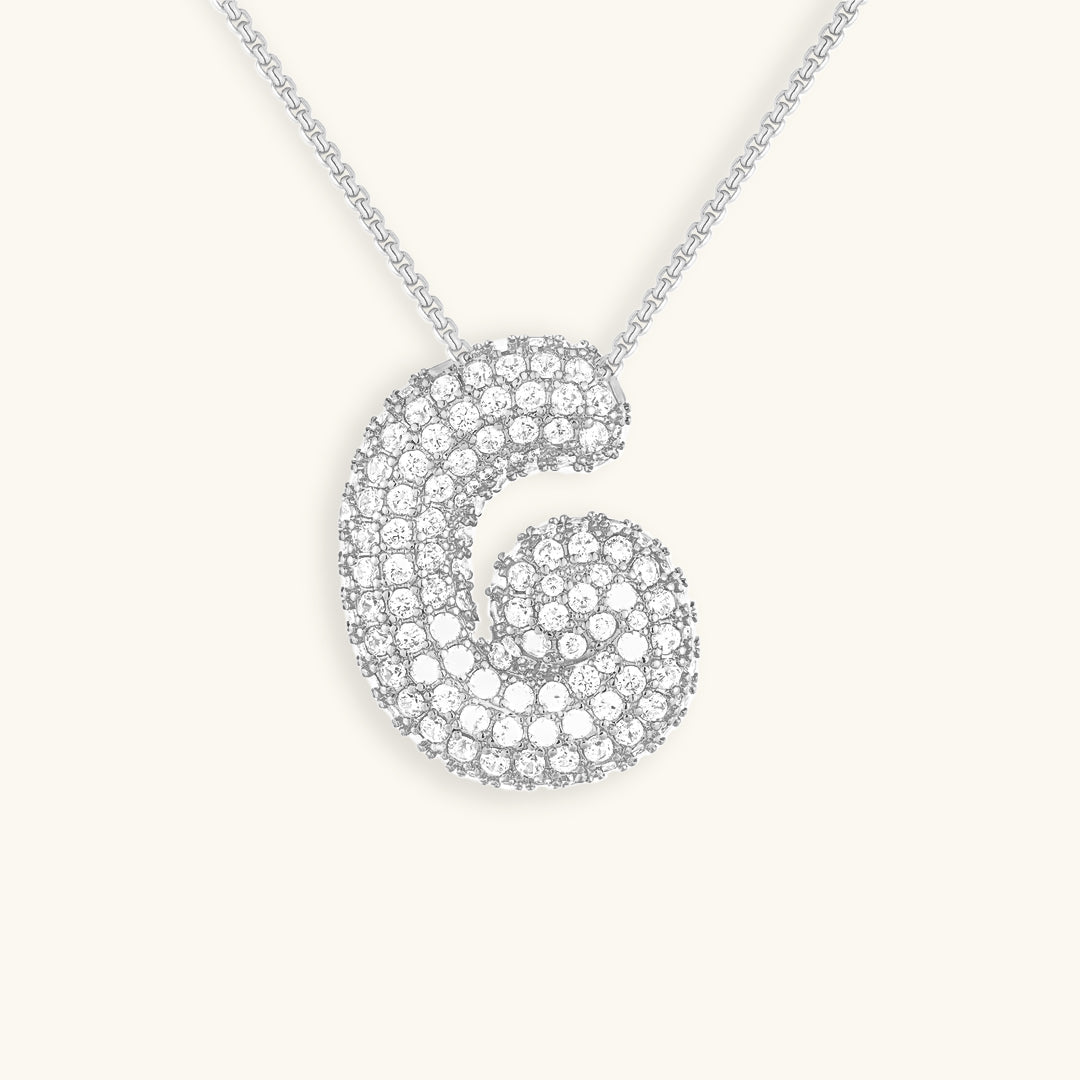 Personalized 18k Gold Initial Necklace with Diamond Simulant – Customizable Hypoallergenic Jewelry for Women 31