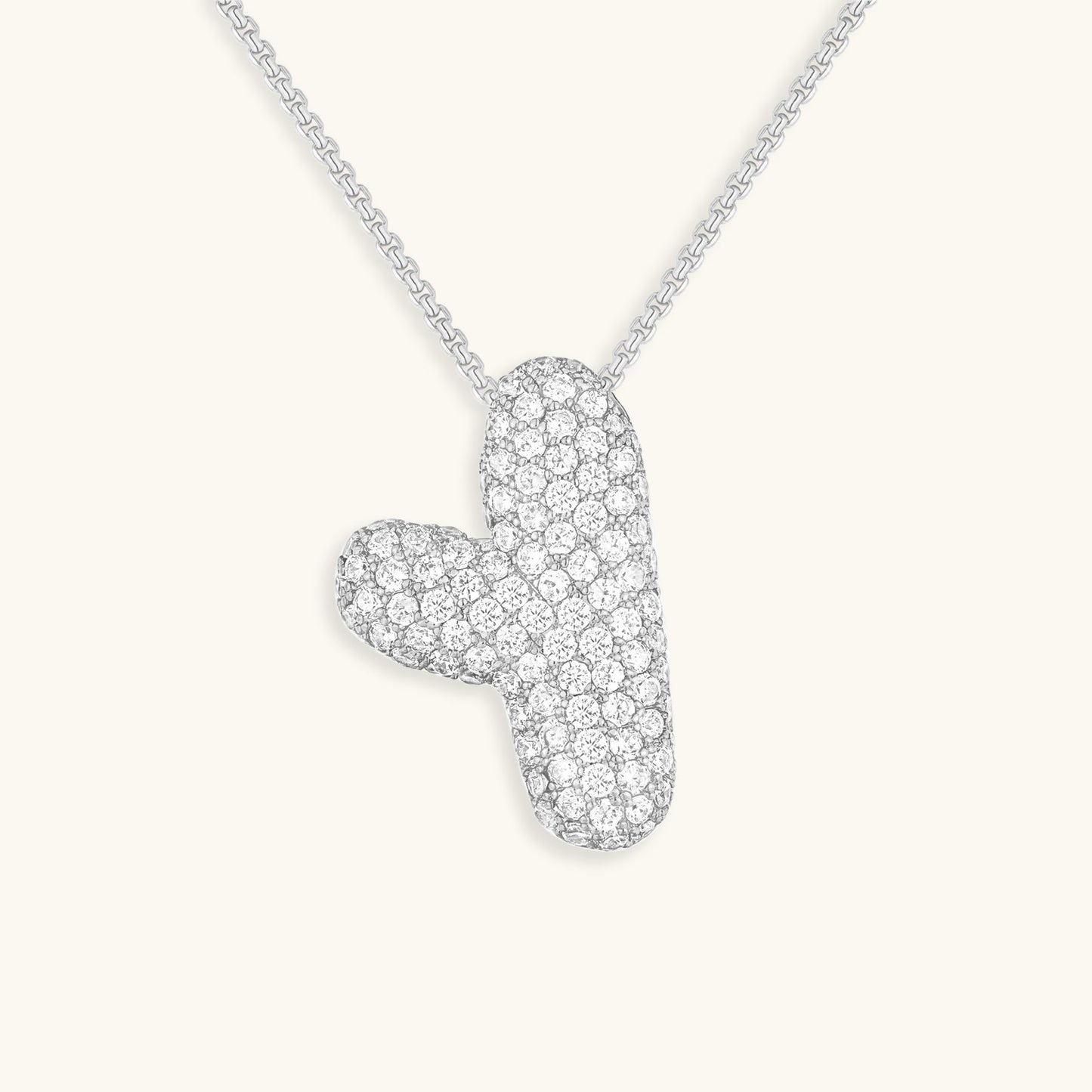 Personalized 18k Gold Initial Necklace with Diamond Simulant – Customizable Hypoallergenic Jewelry for Women 33
