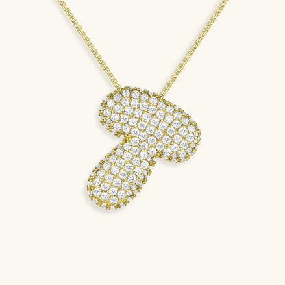 Personalized 18k Gold Initial Necklace with Diamond Simulant – Customizable Hypoallergenic Jewelry for Women 36