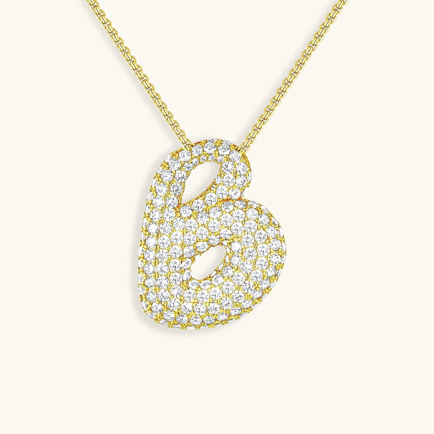 Personalized 18k Gold Initial Necklace with Diamond Simulant – Customizable Hypoallergenic Jewelry for Women 38