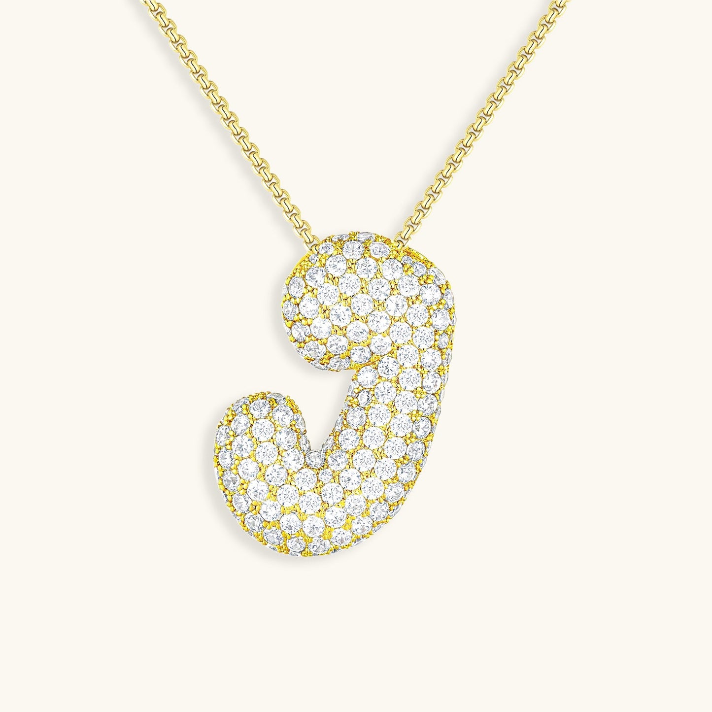 Personalized 18k Gold Initial Necklace with Diamond Simulant – Customizable Hypoallergenic Jewelry for Women 39