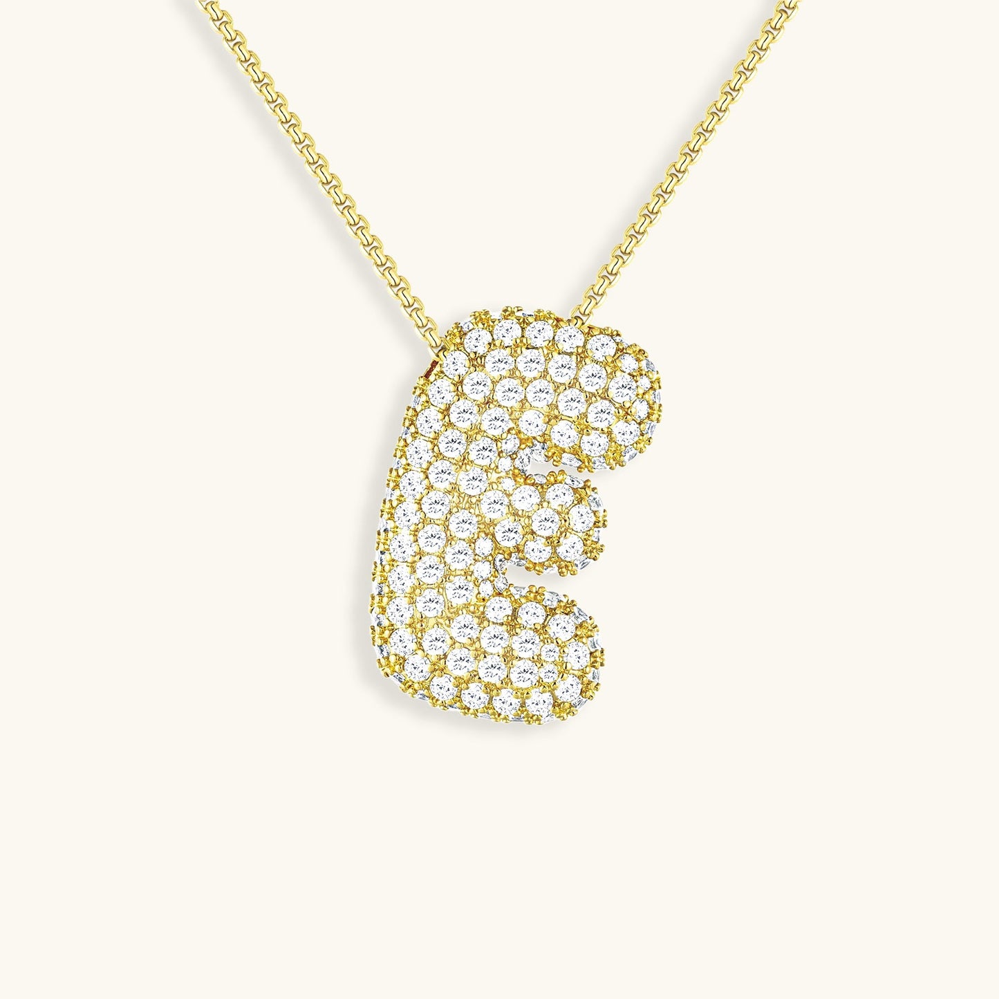 Personalized 18k Gold Initial Necklace with Diamond Simulant – Customizable Hypoallergenic Jewelry for Women 41