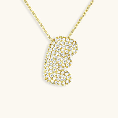 Personalized 18k Gold Initial Necklace with Diamond Simulant – Customizable Hypoallergenic Jewelry for Women 41