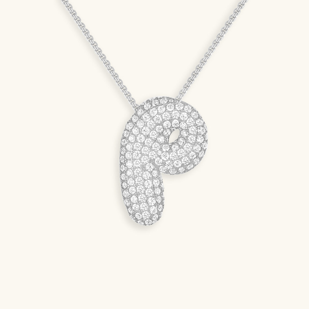 Personalized 18k Gold Initial Necklace with Diamond Simulant – Customizable Hypoallergenic Jewelry for Women 45