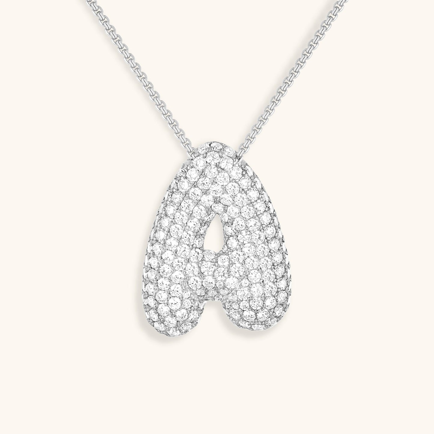 Personalized 18k Gold Initial Necklace with Diamond Simulant – Customizable Hypoallergenic Jewelry for Women 54