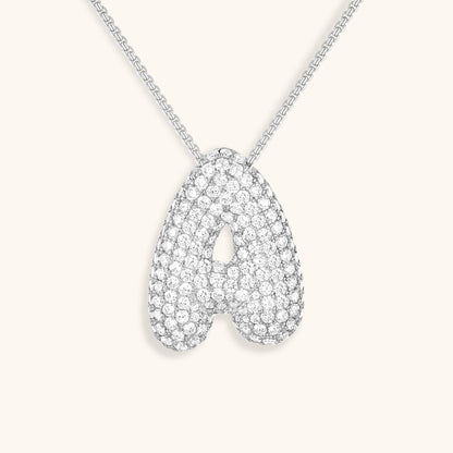 Personalized 18k Gold Initial Necklace with Diamond Simulant – Customizable Hypoallergenic Jewelry for Women 54