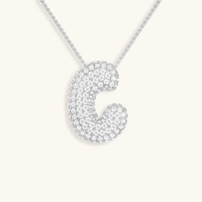 Personalized 18k Gold Initial Necklace with Diamond Simulant – Customizable Hypoallergenic Jewelry for Women 56