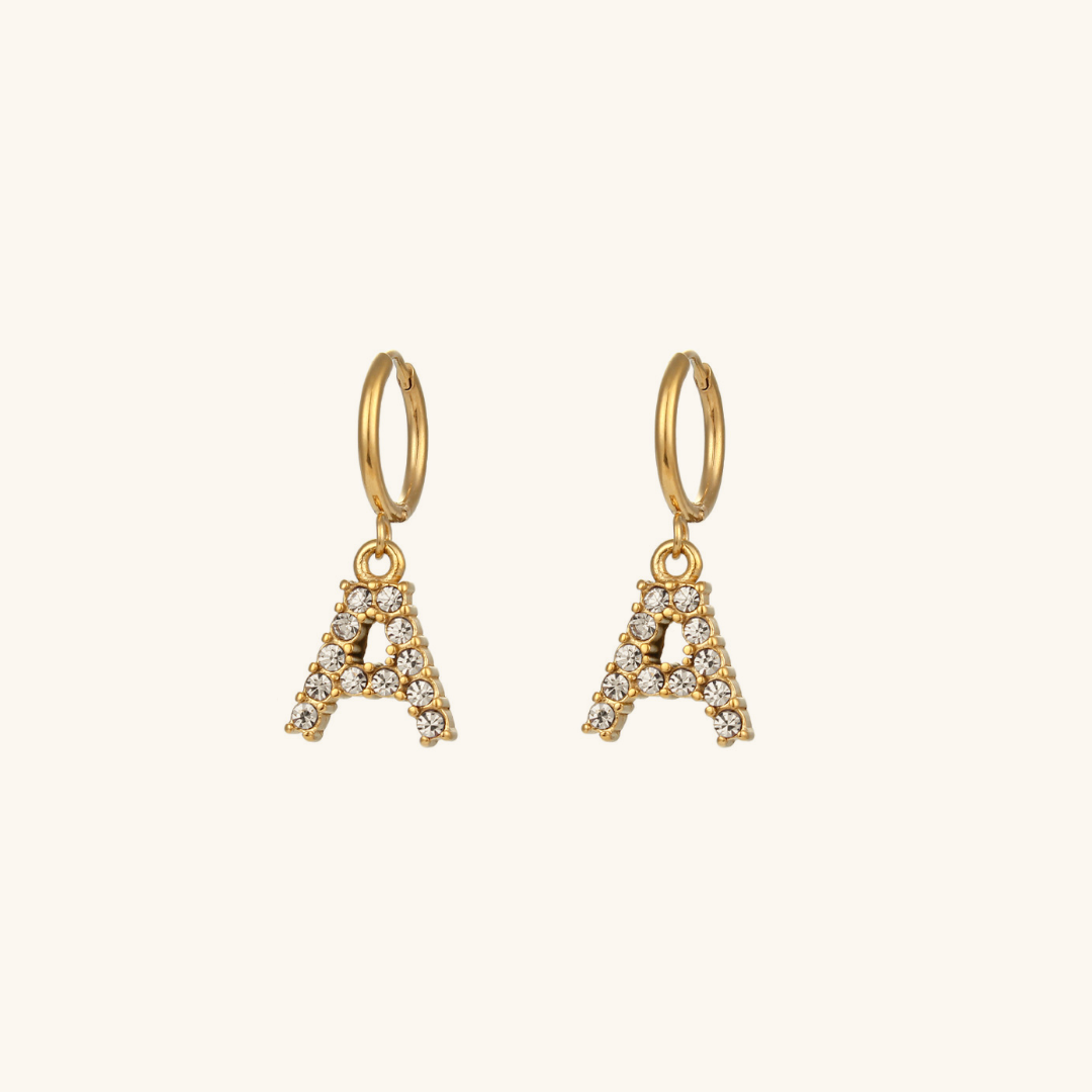 Emily Initial Letter Earrings