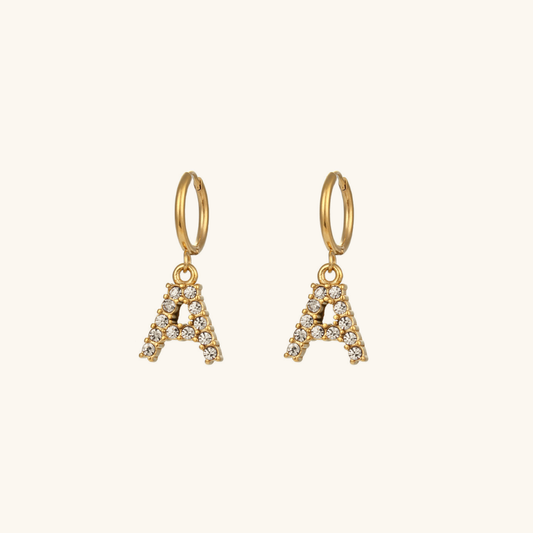 Emily Initial Letter Earrings