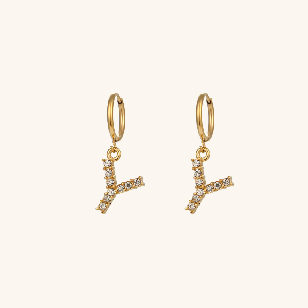 Emily Initial Letter Earrings