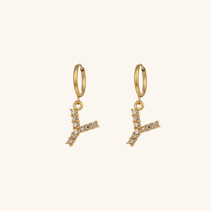 Emily Initial Letter Earrings